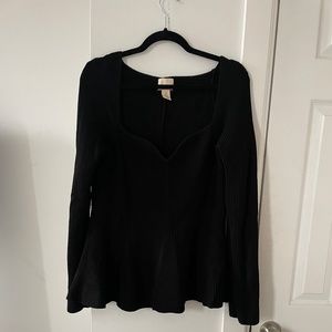 H&M peplum sweater